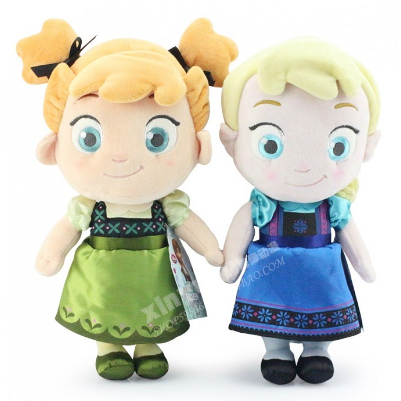 Frozen Elsa and Anna Plush Toy 32cm- From Disney Frozen! Elsa and Anna ...